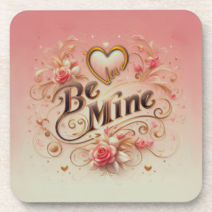Dessous-de-verre Conception de la Saint-Valentin Sois Mienne avec C