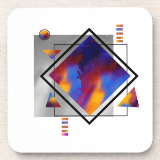 Dessous-de-verre Conception de peinture abstraite