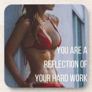 Dessous-de-verre Condition physique féminine Mots inspirants - Trav