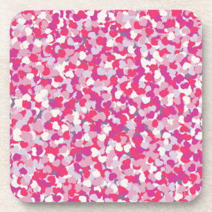Dessous-de-verre Confetti Coeur multicolore2