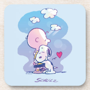 Dessous-de-verre Confort et sécurité   Charlie & Snoopy Hug