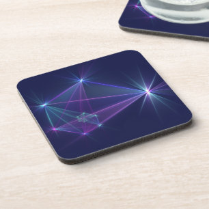 Dessous-de-verre Constellation, Art Fractal Fantastique Abstrait