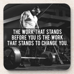 Dessous-de-verre "Construction du corps" Motivation de l'entraîneme