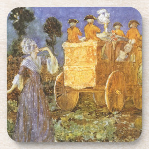 Dessous-de-verre Contes de fées vintages Cendrillon et Fée Gomère