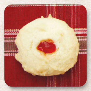Dessous-de-verre Cookie de l'empreinte de Noël sur la carte