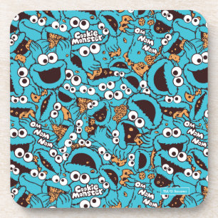 Dessous-de-verre Cookie Monster Modèle Nom Nom Nom