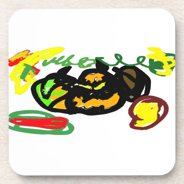 Dessous-de-verre cool citrouille (Devant)
