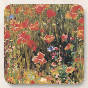 Dessous-de-verre Coquelicots par Robert Vonnoh, Impressionnisme Vin
