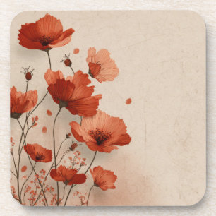 Dessous-de-verre Coquelicots rouges