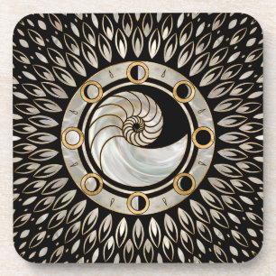 Dessous-de-verre Coquille de Nautilus - Phases de la lune