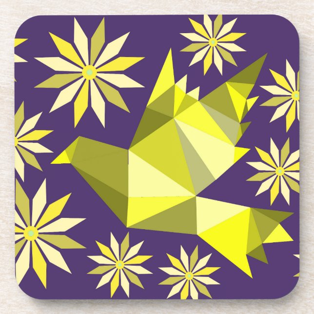 DESSOUS-DE-VERRE CÔTE DE LA BOISSON D'OISEAU FLEUVE (Devant)