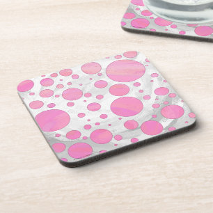 Dessous-de-verre Coton Bonbon Pink Polka Dot