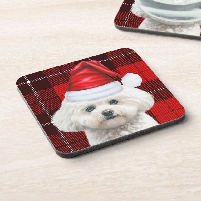 Dessous-de-verre Coton de Tulear Chien rouge Vacances Plaid (Côté gauche)