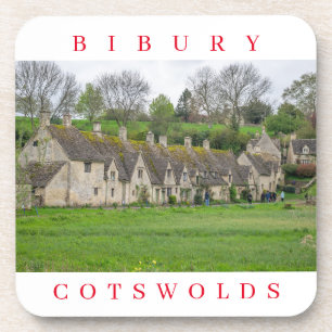 Dessous-de-verre Cotswolds Bibury Arlington Vue sur les lignes dess