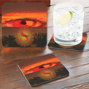 Dessous-de-verre Coucher de soleil Œil 2106