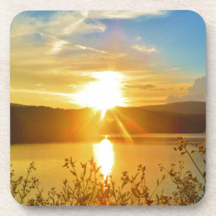 Dessous-de-verre Coucher de soleil sur le lac Arrowhead