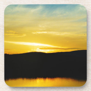 Dessous-de-verre Coucher de soleil sur le lac Mt Yellow