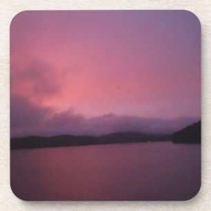Dessous-de-verre Coucher de soleil violet sur le lac Arrowhead
