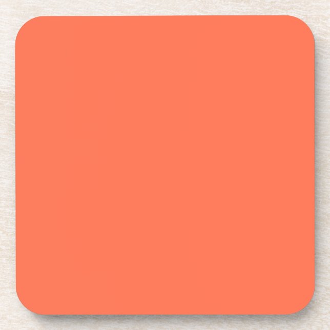 Dessous-de-verre Couleur Orange traditionnelle scandaleuse Coordonn (Devant)