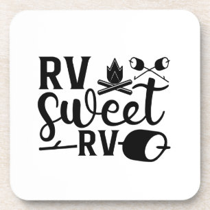 Dessous-de-verre COULEUR PERSONNALISÉE RV Sweet RV Camping