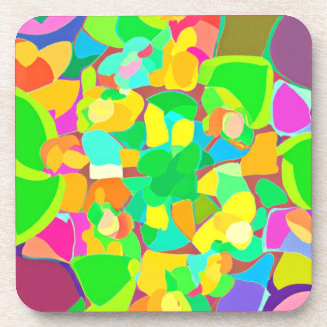 Dessous-de-verre Couleurs Motifs époustouflantes Art. Acheter maint (Devant)