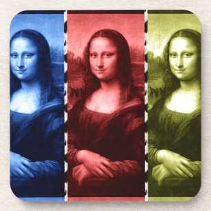 Dessous-de-verre Couleurs primaires Mona Lisa Poster de animal