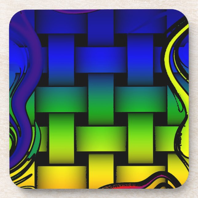 Dessous-de-verre Couleurs tissées (Devant)