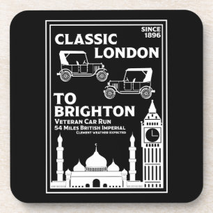 Dessous-de-verre Course De Voiture Vétérinaire De Londres À Brighto