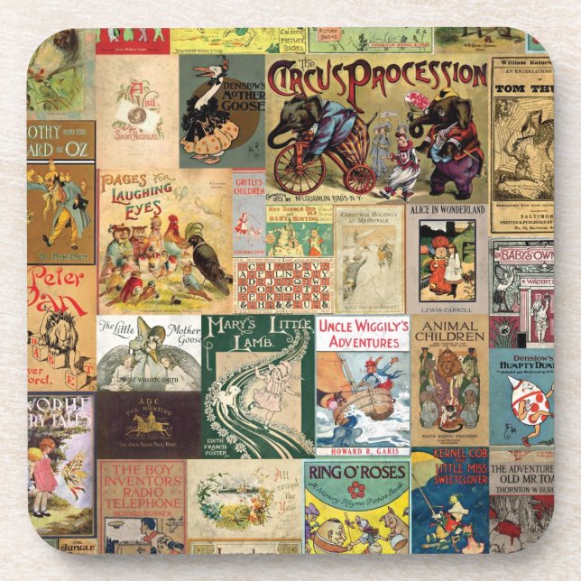 Dessous-de-verre Couvertures de livres pour enfants Couvre-boissons (Devant)
