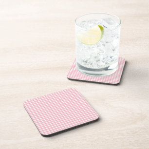 Dessous-de-verre Couvre-boissons rose et blanc en tableau de bord