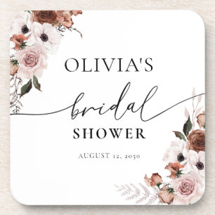 Dessous-de-verre Couvre-Fête des mariées de soie Floral