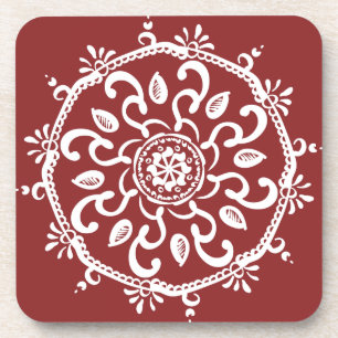 Dessous-de-verre Cranberry Mandala