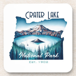 Dessous-de-verre Crater Lake National Park Souvenir Cadeau