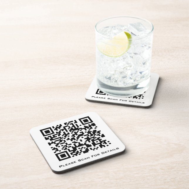 Dessous-de-verre Créez votre propre code QR professionnel  (Côté Droit)