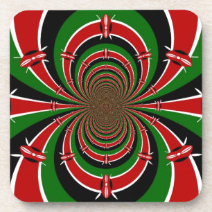 Dessous-de-verre Créez Votre Propre Jambo Habari ! Kenya Hakuna Mat