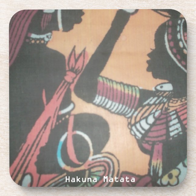 Dessous-de-verre Créez votre propre MASAI Hakuna Matata (Devant)