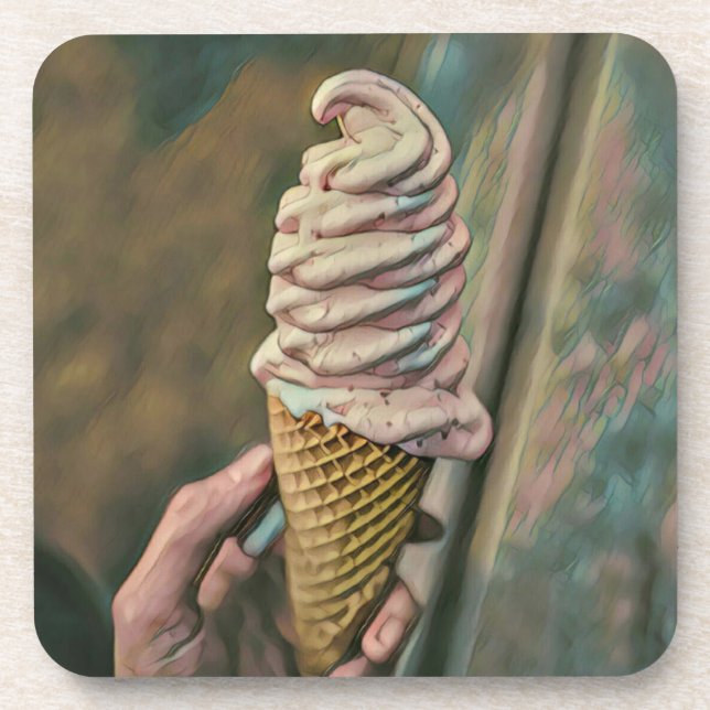 Dessous-de-verre crème glacée froide cool (Devant)