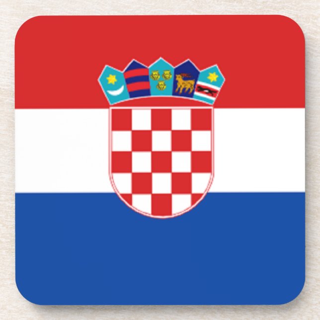Dessous-de-verre Croatie : Drapeau de Croatie (Devant)