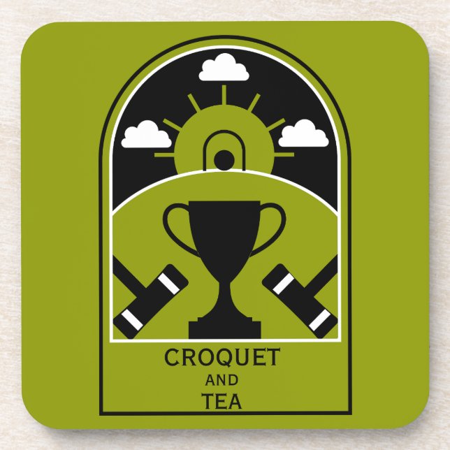 Dessous-de-verre Croquet sur pelouse (Devant)