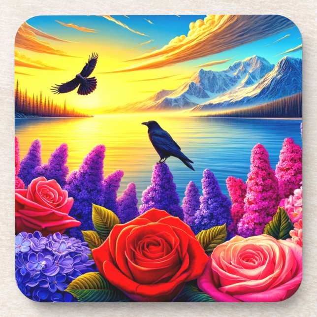 Dessous-de-verre Crow Artsy (Devant)