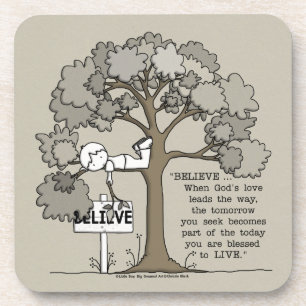 DESSOUS-DE-VERRE CROYEZ VIVRE