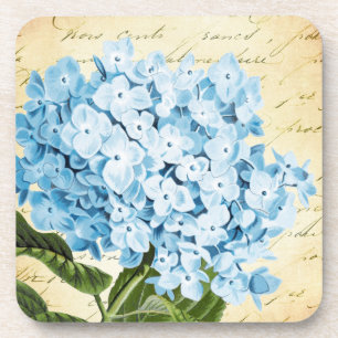 Dessous-de-verre Cru bleu de fleur d'hortensia botanique
