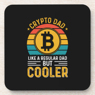 Dessous-de-verre Crypto Papa Retro Sunset