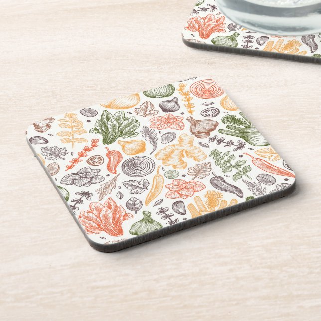 Dessous-de-verre Cuisine Garden Motif végétal (Côté gauche)