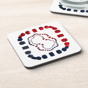 Dessous de verre cuits à trois voies