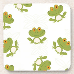 Dessous-de-verre Cute Green Frog