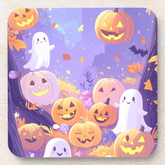 Dessous-de-verre Cute Halloween (Devant)