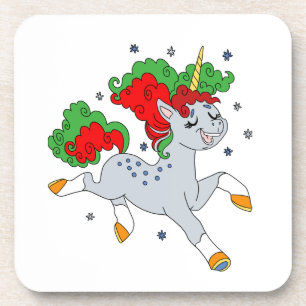 Dessous-de-verre Cute jolly unicorn