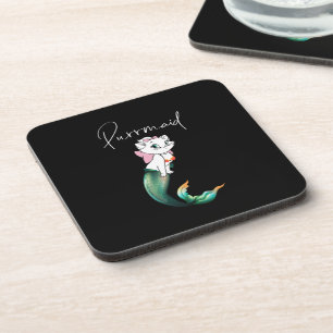 Dessous-de-verre Cute Kitten Purrmaid - Fun Mermaid Design de chat