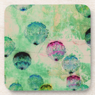 Dessous-de-verre Cute, rustic, digital art round brush strokes